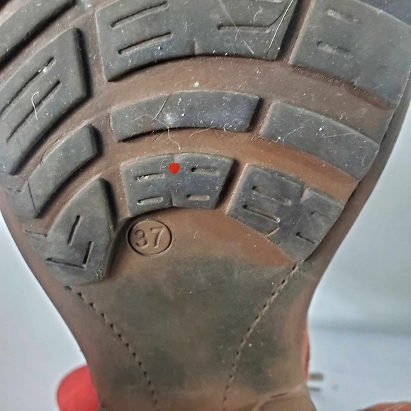 Bos. & Co. Brandon II Boots Burgundy Red Leather Lace Up Wool Lined Womens 37 - Picture 11 of 12